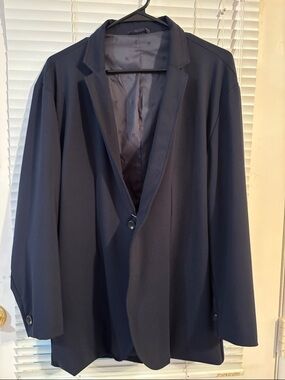 Mugsy Blazer Mens Medium Black XL Unstructured Stretch Sport Coat Jacket Casual